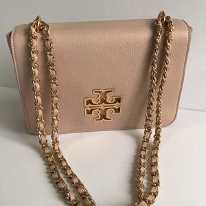 Tory Burch genuine leather chained bag for office or party